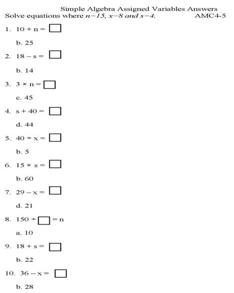 Image result for Multiple Choice Math Worksheets