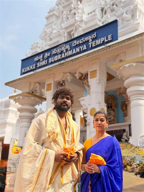 Vignesh Shivan, Nayanthara offer prayers at Kukke Subrahmanya Swamy ...
