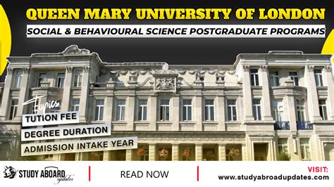 Queen Mary University of London Social & Behavioural Science Master by Research Programs
