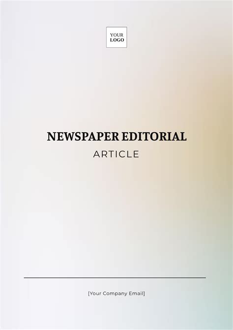 Page 2 | Free Newspaper Templates, Editable and Printable