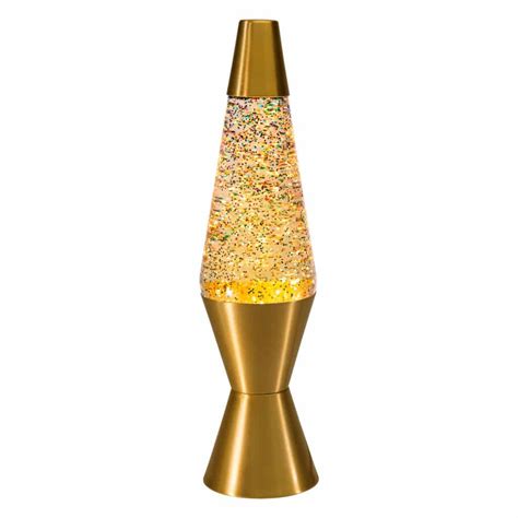 14.5" LAVA Lamp Rainbow Glitter - Clear/Gold - Schylling
