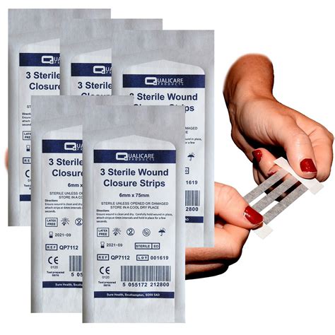 Buy Sterile Deep Wound Closure Strips 6mm Thick First Aid Adhesive ...