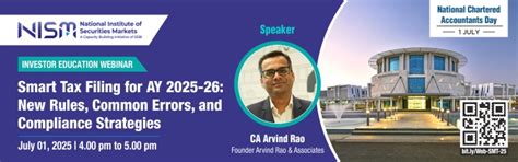 Smart Tax Filing for AY 2025-26: New Rules, Common Errors, and ...