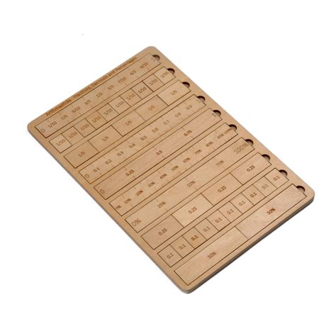 Buy Wooden Arithmastics Fractions Puzzle Board - SkilloToys.com