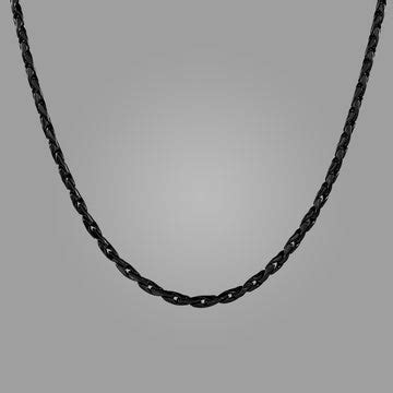 Men’s Chains India – Cuban, Black, Minimal | Black Mamba – HOUSE OF ...