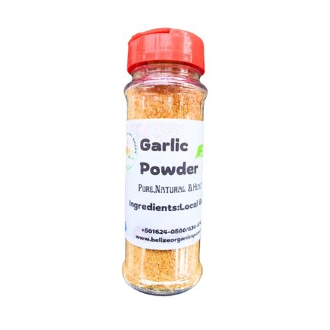 100% Natural and Pure Garlic Powder - Belize Organic Spices and ...