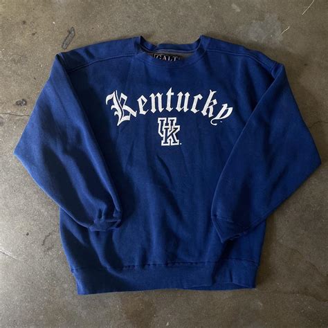 Blue University of Kentucky sweatshirt with... | Depop