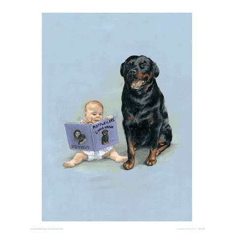 Carl & Child Reading - Good Dog, Carl Art Print – Laughing Elephant