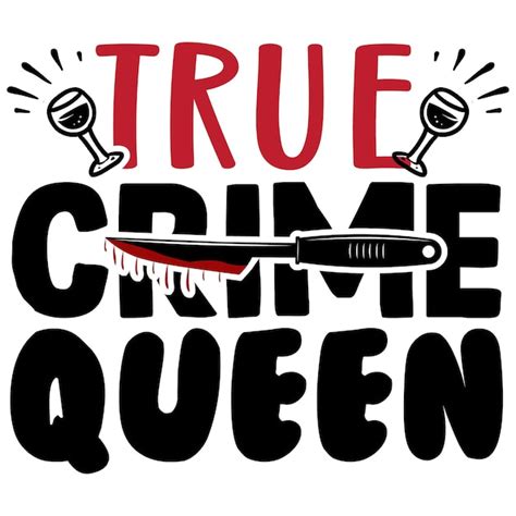 True Crime SVG-T-Shirt-Design-Vorlage | Premium Vektor