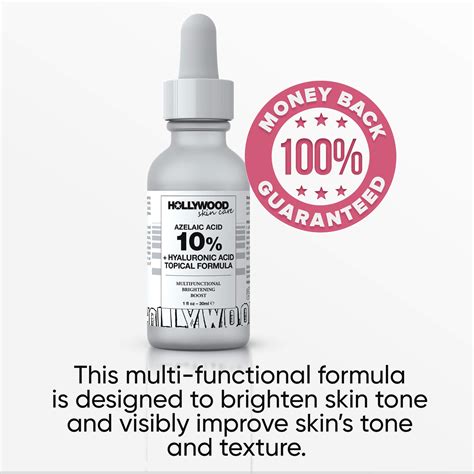 Azelaic Acid 10% Facial Serum with Redness Relief and Acne Blemish ...