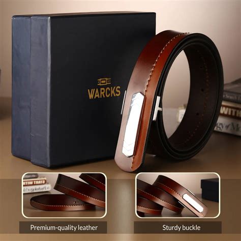 WARCKS Men Formal Brown Genuine Leather Belt BROWN-43 - Price in India ...