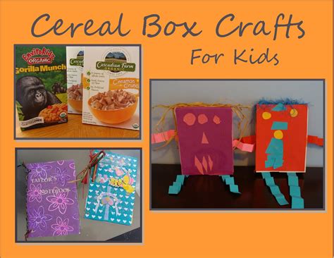 Creative Cereal Box Crafts for Kids | Cereal box craft, Crafts for kids ...
