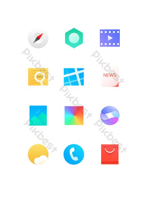 Simple Style Icons Icons Commercial Elements PNG Images | PSD Free Download - Pikbest