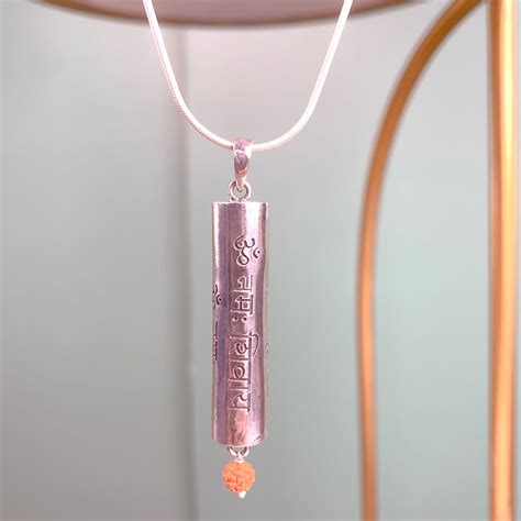 Shiva Mantra Pure 92.5 Silver Necklace – Unniyarcha Design