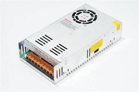 24VDC 16.7A 400W output, 100-120VAC/200-240VAC 6.5-4A input S-400-24 ...