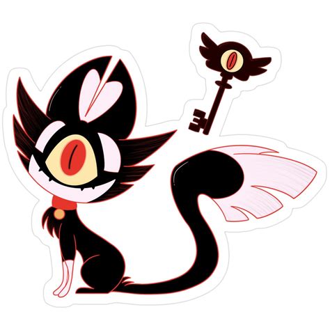 Keekee Hazbin Hotel Cat Key Sticker | Hotel art, Spooky stickers, Stickers