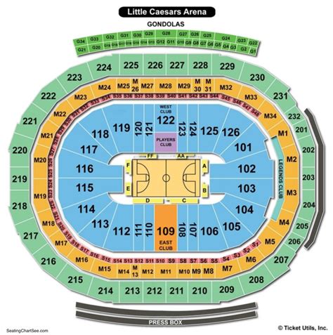 Little Caesars Stadium Seating Chart - Stadium Seating Chart