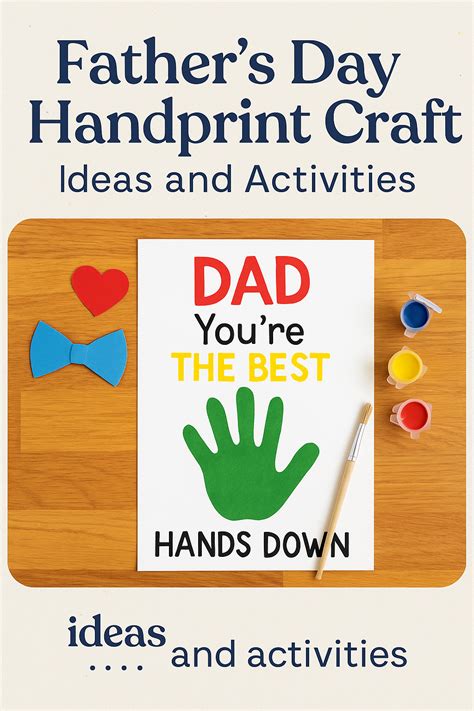Father's Day Handprint Craft Ideas and Activities: Meaningful Gifts ...