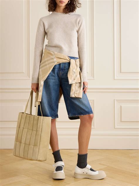 THE ELDER STATESMAN Cropped cashmere sweater | NET-A-PORTER
