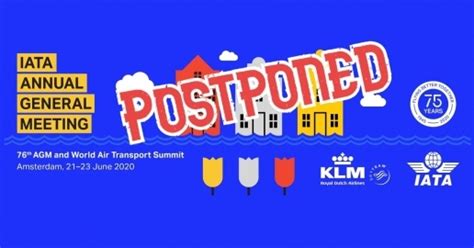 IATA postpones 76th Annual General Meeting