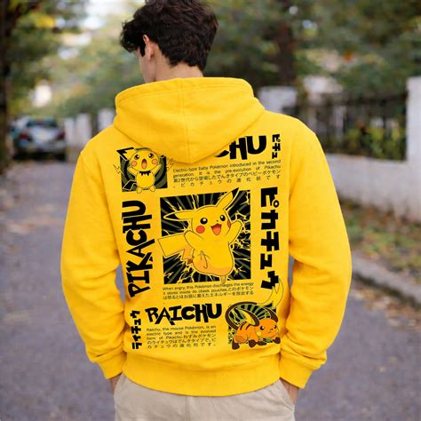 Pikachu Pikachu Evolution Hoodie - Pokemon Anime Streetwear- PokeTCG ...