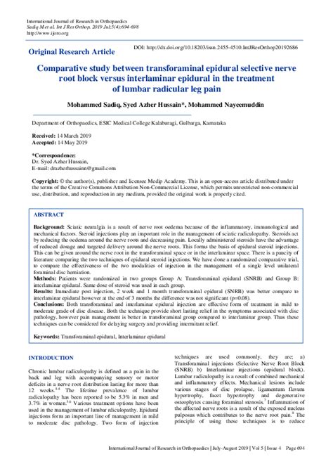 Image result for Selective Nerve Root Block vs Transforaminal