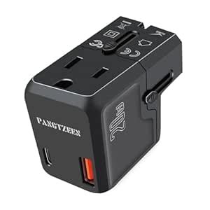 Universal Travel Adapter International Pocket Plug with PD 20W USBC ...