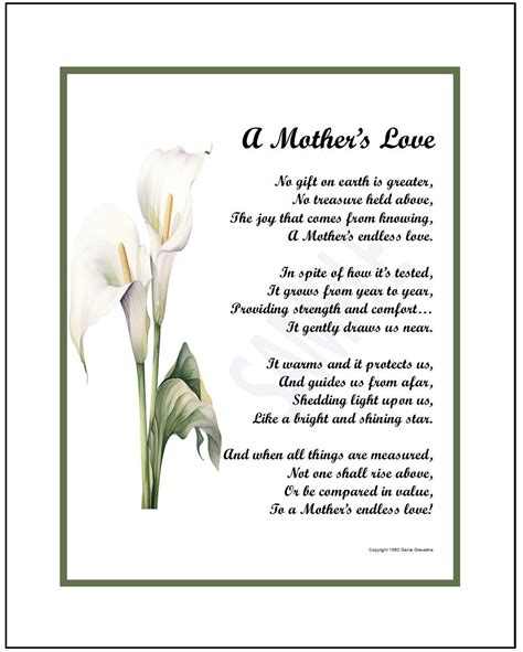 Mothers Love Poem