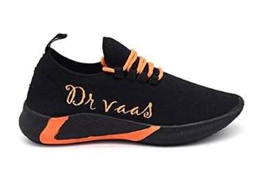 Buy Casual Shoes for Men (Black Orange, Numeric_7) at Amazon.in