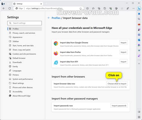 Import Browser Data 的图像结果