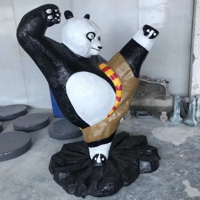 动漫熊猫雕塑-玻璃钢动漫人物功夫熊猫之熊猫-央美雕塑