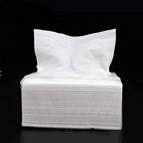 TOTAL HOME :600 Count Unscented Cotton Tissues for Sensitive Skin Soft ...