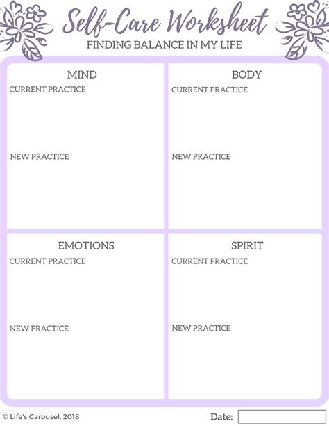 Self Care Worksheets, Therapy Worksheets, Self Care Activities, Therapy ...