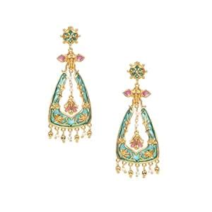 Shaya by CaratLane Roka Rishta Earrings in Gold Plated 925 Silver for ...