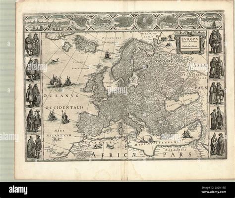 Map, Evropa recens descripta à Guilielmo Blaeuw, Willem Jansz Blaeu (1571-1638), Copperplate ... - willem janszoon map of australia