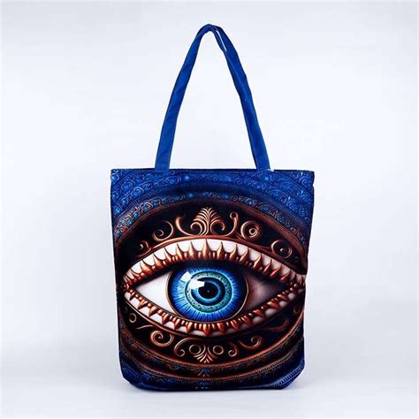 The Charming Eye Design Printed Tote Bag