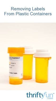 Image result for How to Remove Labels From Medication Containers