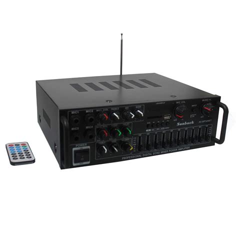 Buy Sunbuck 600W Karaoke Wireless Bluetooth Power Amplifier System – 2 ...