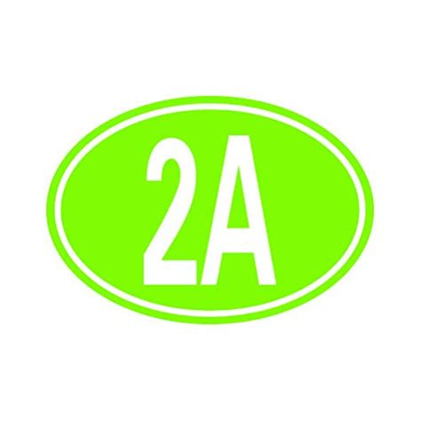 Buy RDW Oval 2A Sticker - Decal - Die Cut - 2nd Amendment - Lime Green ...