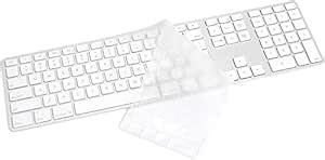 OJOS Ultra Thin TPU Keyboard Cover Skin for Apple iMac Keyboard Numeric ...