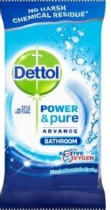 Dettol Antibacterial Bathroom Cleaning Wipes 30's Price in India - Buy ...