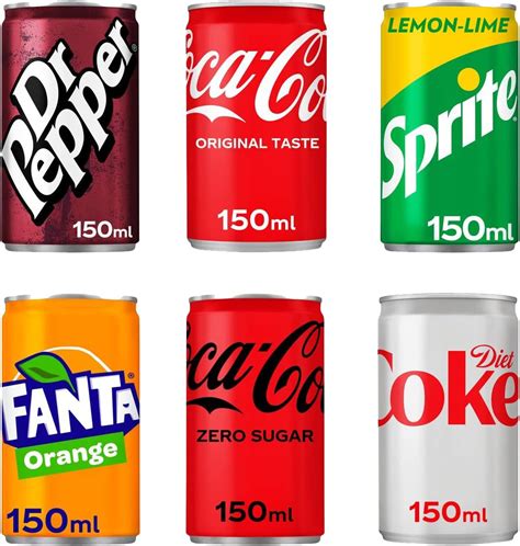 Soft Drinks Mini Cans 150ml Assorted Sparkling Soft Drinks 150ml Soft ...