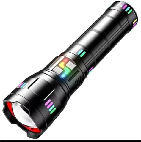 HP SOUND PLUS Rechargeable Tactical Flashlight 90000 Lumen with Battery ...