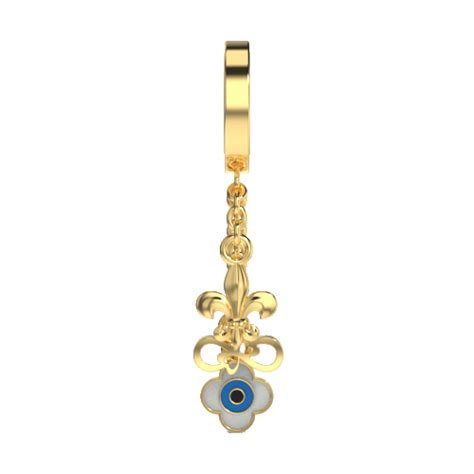 The Powerful Evil Eye Charm-rose gold - Charms - 925 sterling silver ...