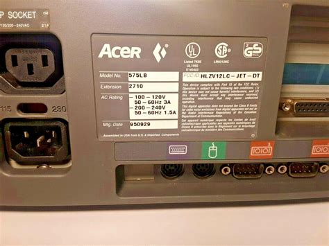 VINTAGE 1995 ACER ASPIRE MODEL 575LB WINDOWS 98 CLEANED, TESTED ...