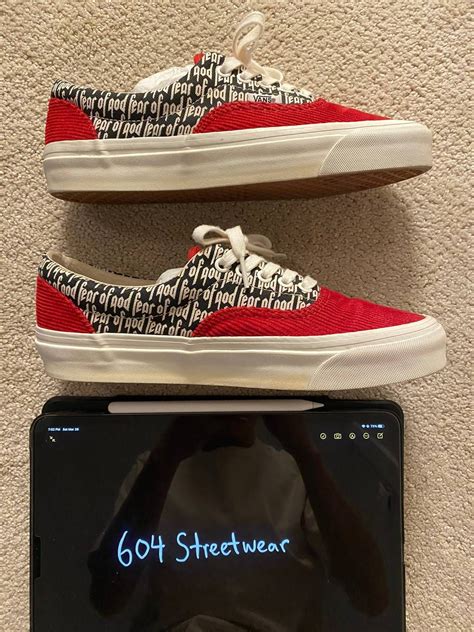 Vans Fear of God x Era 95 DX Collection 2 Red | Grailed | Vans red ...