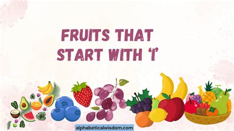 Fruits Starting with 'I': Grammar, Usage, and Examples