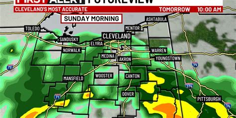 Northeast Ohio weather: Showers return on Sunday; ALERT issued for Monday