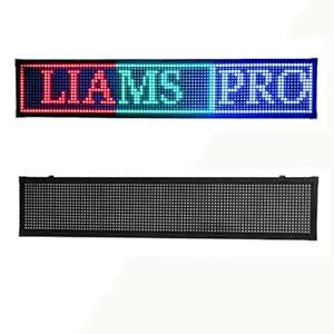 LED Display Board – 3 Color (Red, Green & White) Scrolling Message Sign ...