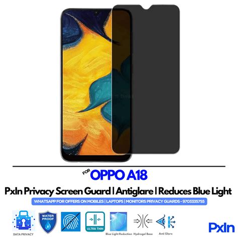 Privacy Screen Guard for OPPO A18 Mobile | No.1